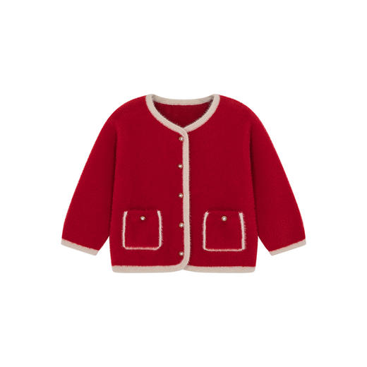 【商场同款】英氏儿童外套春秋季女童加绒保暖新年外套喜庆拜年服 商品图4