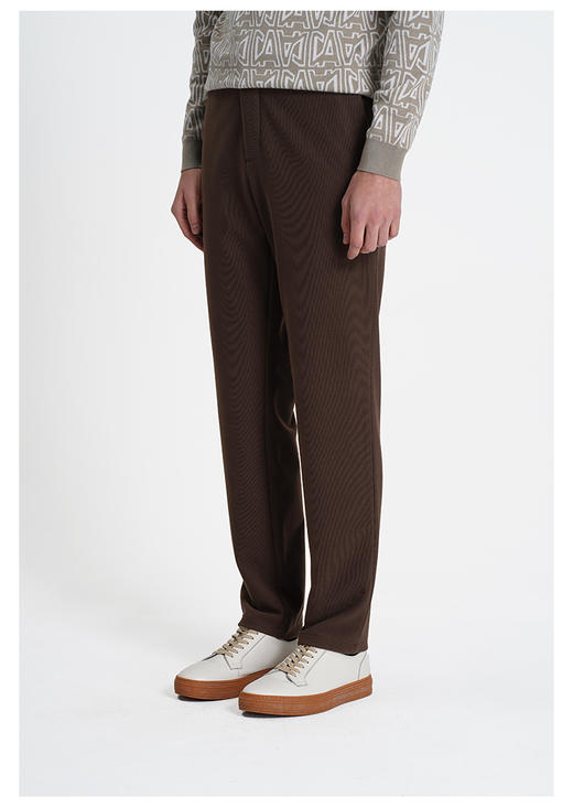 callisto咖啡色弹力面料休闲裤 商品图3