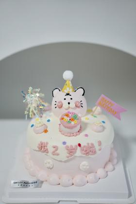 手绘奶油蛋糕 | 鲜果原味奶油 - 虎宝宝