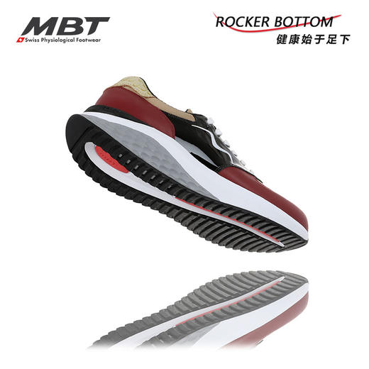 MBT足健康鞋男厚底休闲通勤鞋 纠正走路姿势 缓震 增高 牛皮MAFI 商品图4