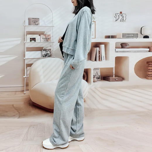 馥迦恣意休闲V领卫衣套装 商品图5