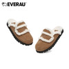 EVERAU韩范慵懒感毛毛博肯鞋女拖鞋EA2040 商品缩略图1