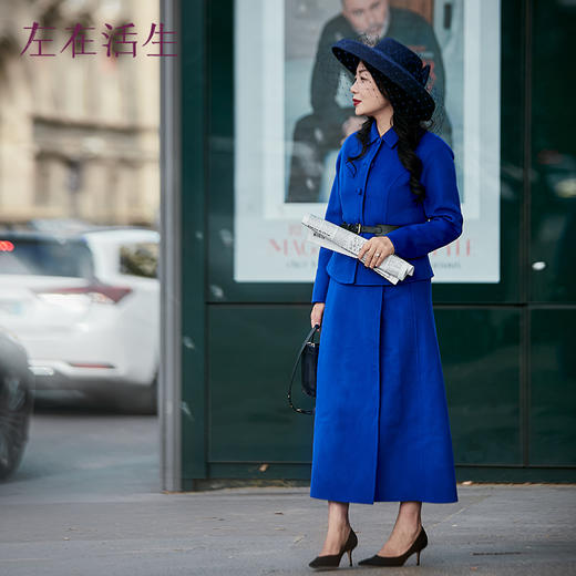 【沉香毛呢套装】生活在左绵羊毛双面呢半身裙两穿多色修身秋冬新品裙子女1933310 商品图3