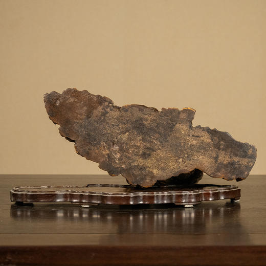 清 沉香木雕八仙人物山子摆件（红木座） 商品图3