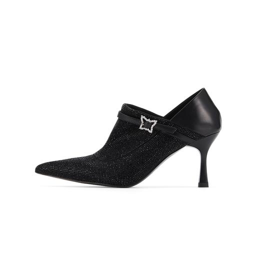 westory2024秋季新款御姐尖头复古时尚高跟鞋气质单鞋W24CM75251 商品图3