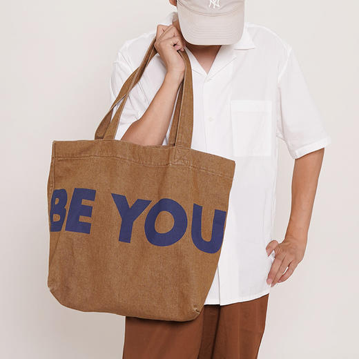 【趁早文创】趁早有态度水洗棉帆布包时尚简约百搭语录大容量单肩手提斜挎包托特包 商品图12