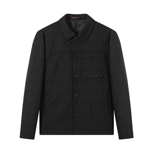 柒牌男装翻领夹克秋冬2024新款时尚潮流中青年休闲百搭茄克衫外套	127K70270 商品图4