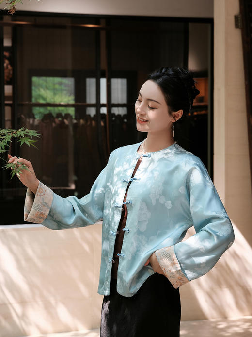 盛唐牡丹 |凤穿牡丹真丝双面穿外套 商品图4