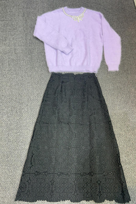 漆黑色半裙HJ1B11 商品图1