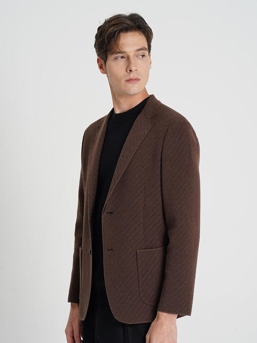 callisto乐行系列咖啡色针织羊毛便西 商品图3