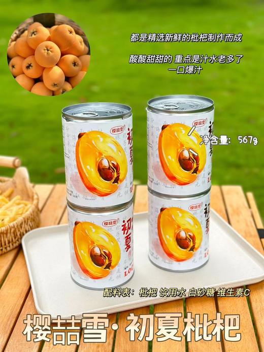 樱喆雪枇杷罐头一桶 商品图0