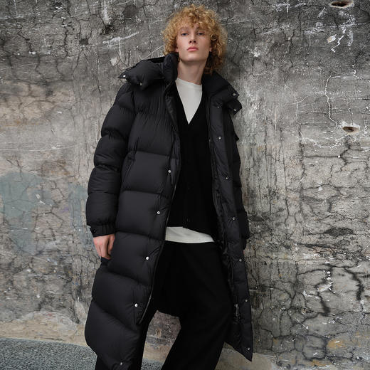 【宋轶同款】[男长款]三彩2024冬季新款极寒长款白鹅绒被子服羽绒服加厚面包服男版S 商品图1