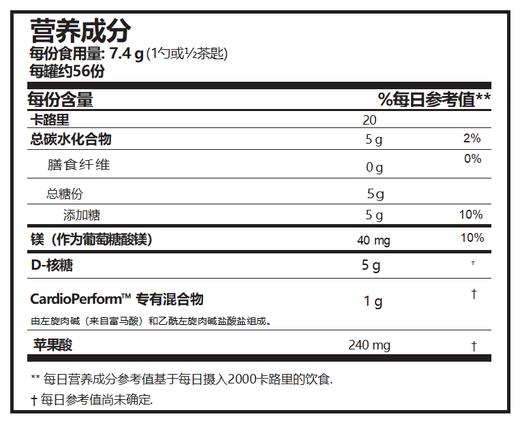 RN126 镁核糖肉碱苹果酸冲剂（208） 商品图1