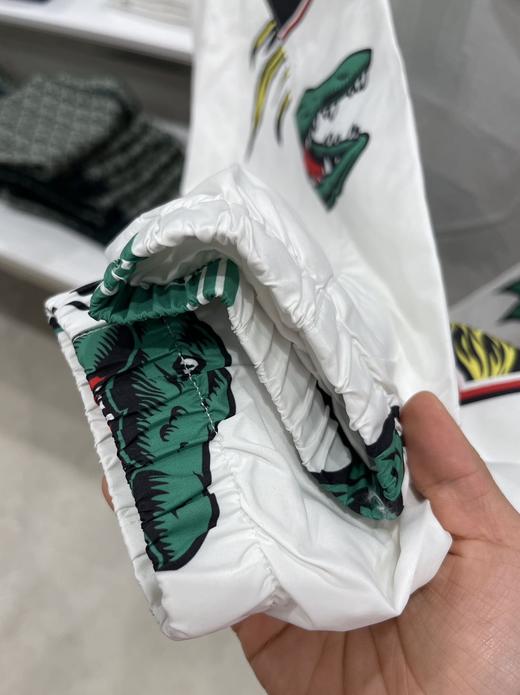 Lacoste/法国鳄鱼   男女同款刺绣标网格内衬透气休闲隐藏帽外套 商品图4