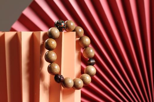 DQ0239°金丝楠木+大漆手串 商品图1