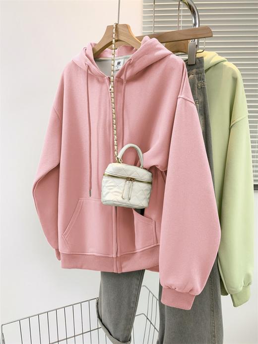 【多色连帽女士卫衣】秋冬新款 加绒休闲美式复古小众外套ins潮流  商品图0