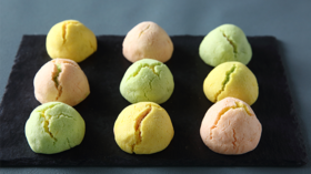 三色黄身しぐれ