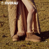 EVERAU秋冬穿搭神奇来喽 经典短筒搭配厚底增高女靴雪地靴EA3146 商品缩略图6