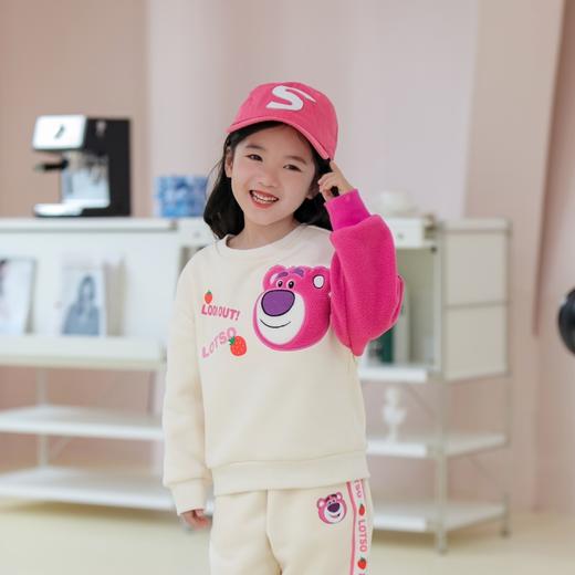 【商场同款】迪士尼秋季女童保暖加绒连帽套头卫衣234DS1193 商品图4