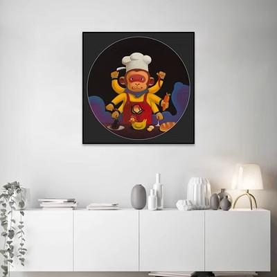 陈建周版画《厨神》 商品图3