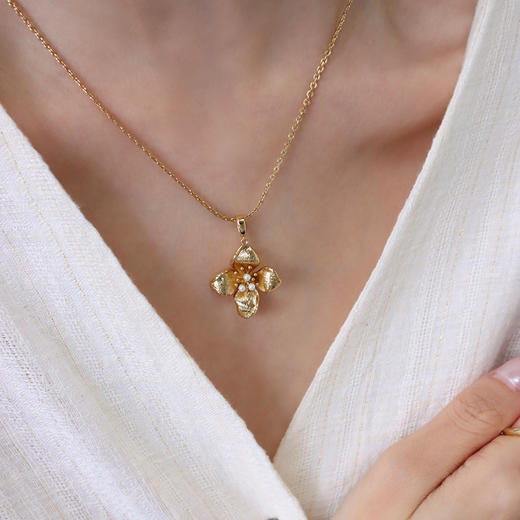 Garden of Eden 伊甸园系列 | 金丝四瓣花三件套 商品图5