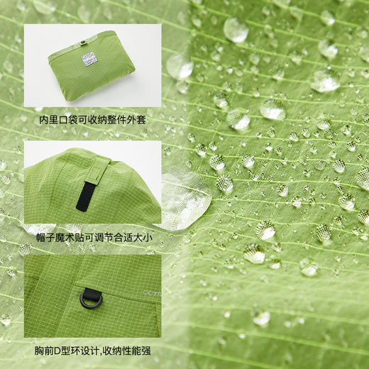OUTnABOUT出门走走 24AW 中长款防水冲锋衣 商品图4