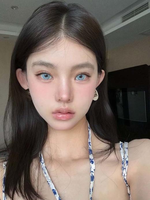 woolilens 日抛美瞳 忧郁蓝莓 直径14.4mm着色14.0mm  (十片装) 商品图2