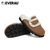 EVERAU韩范慵懒感毛毛博肯鞋女拖鞋EA2040 商品缩略图3
