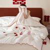 自然醒云绒棉芯生欢喜被结婚庆陪嫁喜被春秋被子冬大豆纤维被芯喜字加厚冬被TD 商品缩略图0