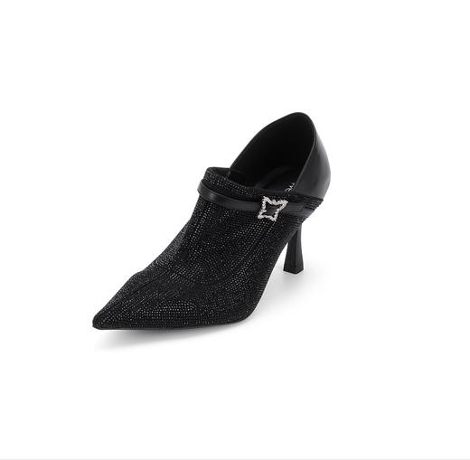 westory2024秋季新款御姐尖头复古时尚高跟鞋气质单鞋W24CM75251 商品图1