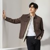 柒牌男装翻领夹克男2024秋冬新款时尚潮流工装风休闲百搭男士外套	127K70280 商品缩略图1