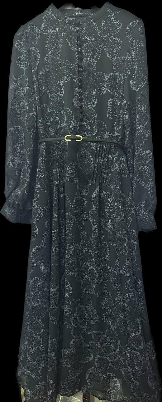 漆黑色连衣裙 商品图0