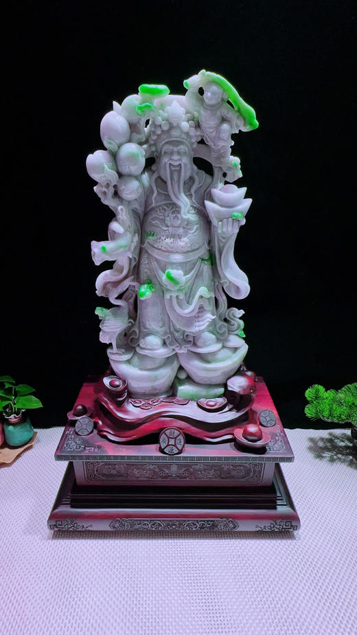 620343翡翠摆件【财神】 商品图1