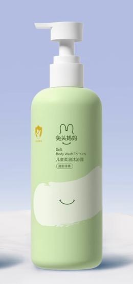 兔头妈妈儿童柔润沐浴露（清新绿橘）300g