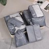【🚘旅游出行必备好物】数字七件套旅行收纳袋ins风，分类收纳多种规格用途广泛无惧水洗，行李箱衣物整理袋多功能便携内衣收纳QQ 商品缩略图3