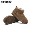 EVERAU今年冬季拥有最强温度感泰迪毛毛雪地靴内里羊皮毛一体+卷卷毛鞋面EA3147 商品缩略图3