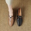 【预售5天】复古丁字扣粗跟单鞋里外皮中跟玛丽珍鞋头层羊皮四季鞋LD&6936 商品缩略图2
