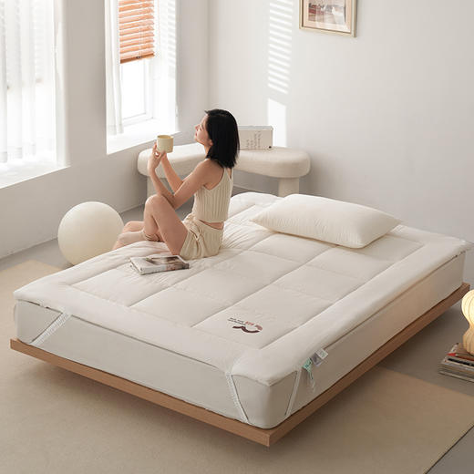 自然醒全棉A类抗菌棉花星级酒店款床褥榻榻米棉花软垫褥子单双人家用卧室被褥铺底FM 商品图1