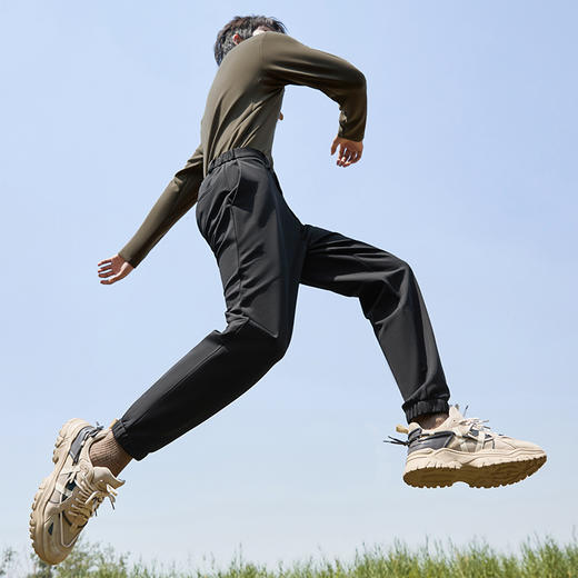 【气凝胶】柒牌男装休闲裤男2024秋冬新款时尚百搭中青年束脚长裤	127H71200 商品图1