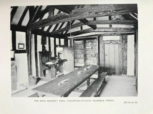 1912年 莎士比亚故乡的夏日 数十幅插图 漆布精装大32开 商品图12