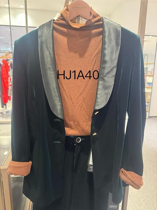 漆黑、松绿色上衣HJ1A40 商品图0