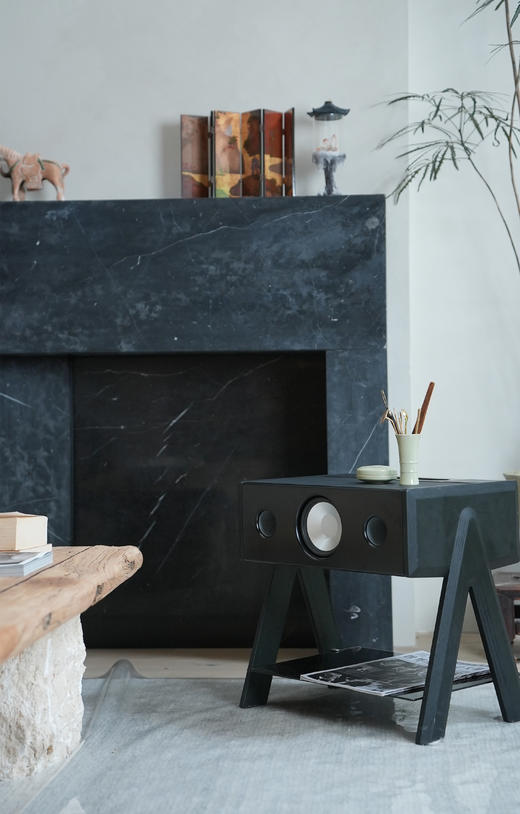 【LBC乐伯盒】CUBE法国蓝牙音箱La Boite concept边桌家用高-CUBE LW 皮革黑 商品图4