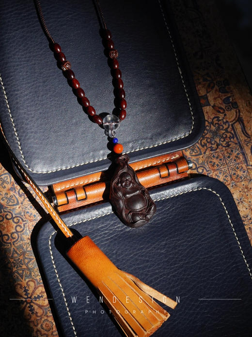 小叶紫檀弥勒佛吊坠 商品图0