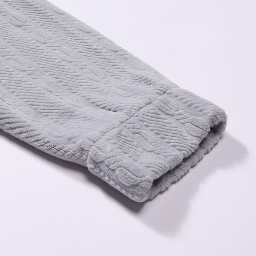 都市丽人都市锋尚睡衣舒适外出长袖法兰绒烂花厚男士法兰绒套装FHT2D8 商品图8