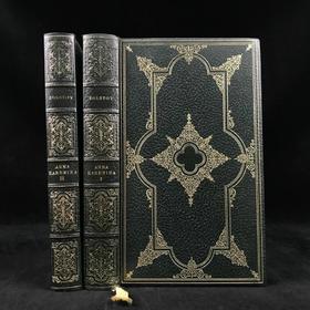 托尔斯泰《安娜·卡列尼娜》（全2卷） 约20余幅插图 苍鹭出版社（HeronBooks）复古仿皮精装本