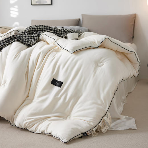 【热卖推荐】自然醒五星黑标大豆纤维春秋被高奢加厚保暖亲肤冬被四季款子母被芯TD 商品图6
