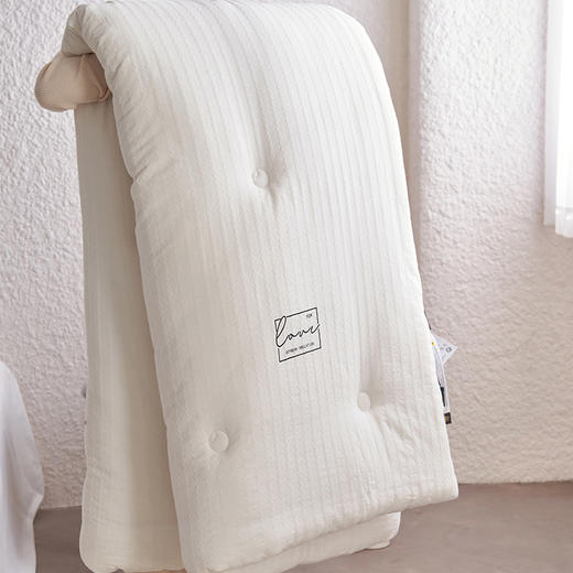 自然醒莫奈全棉提花80大豆子母被芯高端双A类抗菌纯棉华夫格80%大豆蛋白春秋被四季通用加厚冬被FM 商品图5