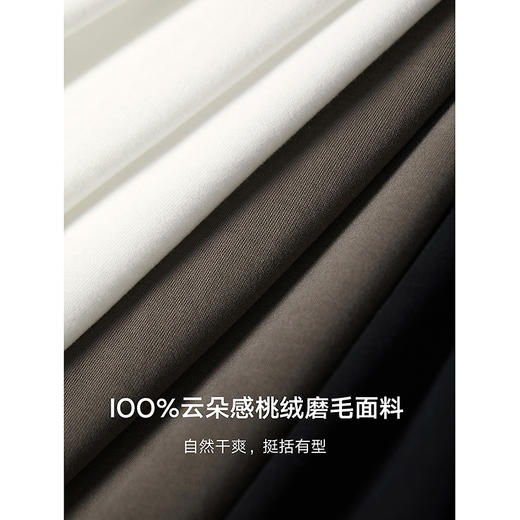 棉仓356601010-云朵棉桃绒感，老钱新贵感银币金属纽扣肩章装饰T合体T 商品图3