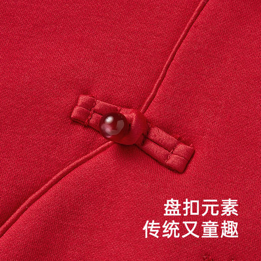 【商场同款】英氏童装卫衣长袖秋冬保暖女童国风纯棉拜年服 商品图3