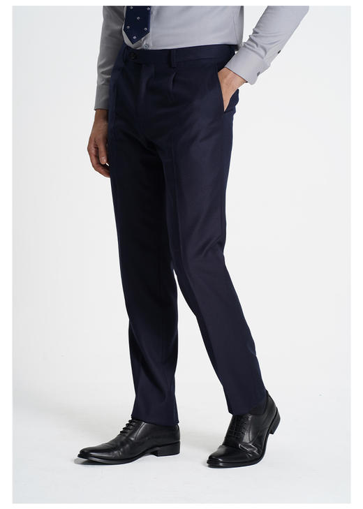 callisto黑色绵羊毛西裤 商品图2